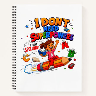 Spelling Superpower Literacy Humor Notebook