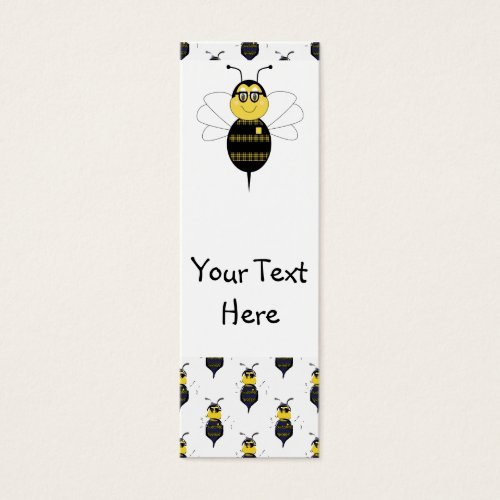 SpellingBee Bumble Bee Bookmark Business Card Templates