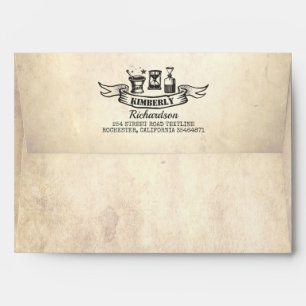 Spells and Potions Magic Tools Vintage Old Envelope
