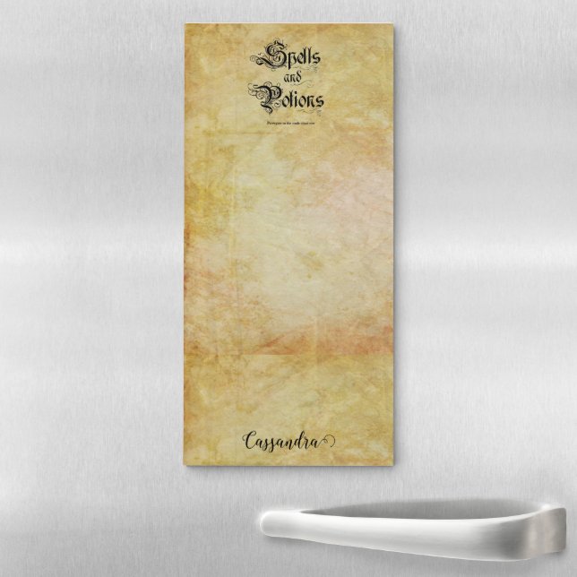 Spells and Potions  Magnetic Notepad (In Situ)