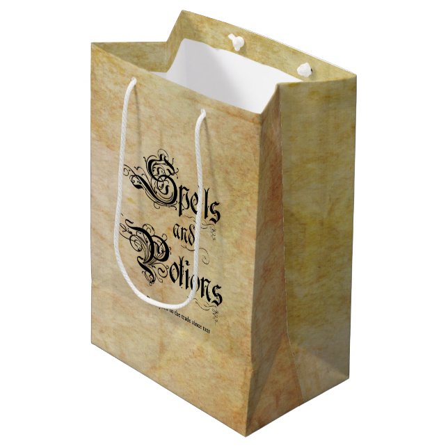 Spells and Potions Medium Gift Bag (Front Angled)