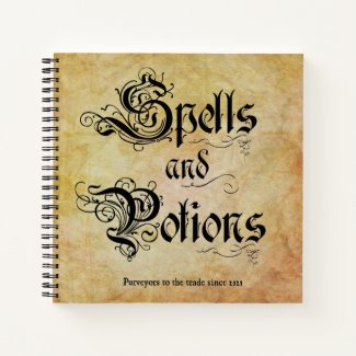 Spells and Potions Spiral Notebook