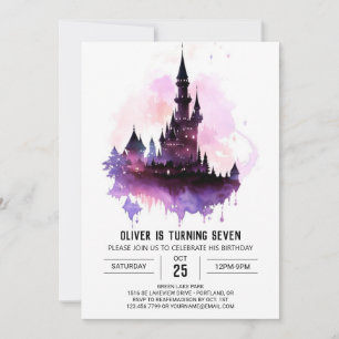 Spells And Wizard Birthday Invitation