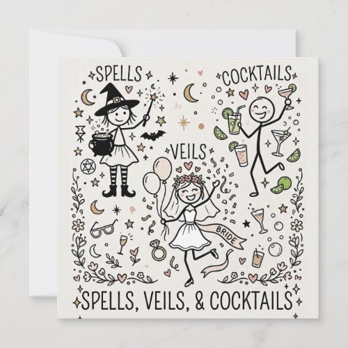 Spells, Veils, and Cocktails Bachelorette Party
