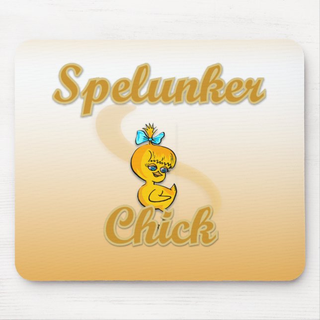 Spelunker Chick Mouse Pad (Front)