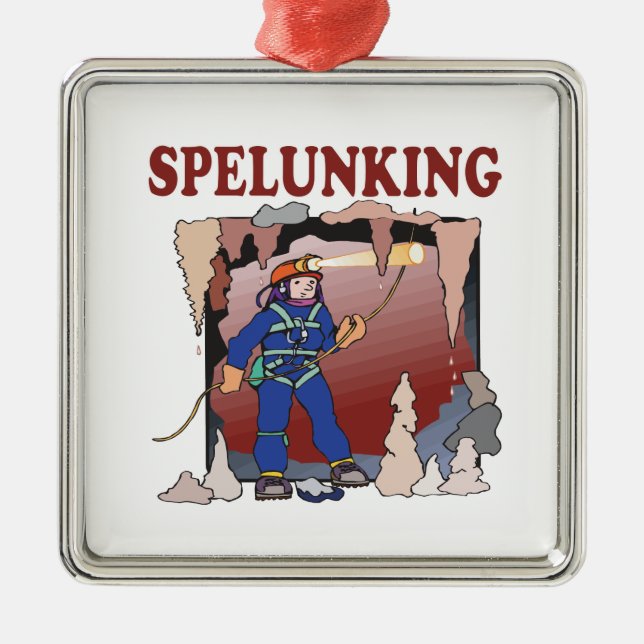 Spelunking 5 metal ornament (Front)