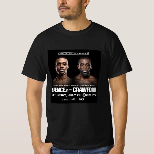 Spence vs Crawford Official poster T-Shirt (Front)