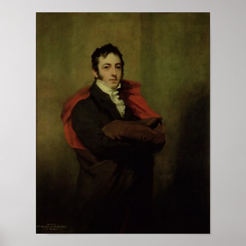 Spencer 2nd Marquess of Northampton 1821 Poster