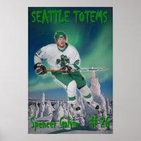 Spencer Galvin - Seattle Totems Poster