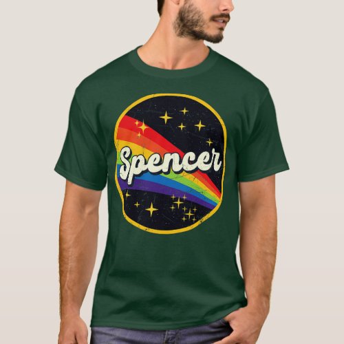 Spencer Rainbow In Space Vintage GrungeStyle T_Shirt