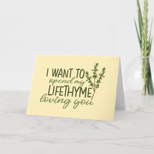 Spend My Lifetime Loving You Funny Valentines Day Holiday Card