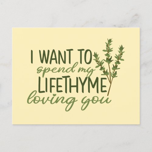Spend My Lifetime Loving You Funny Valentines Day Postcard