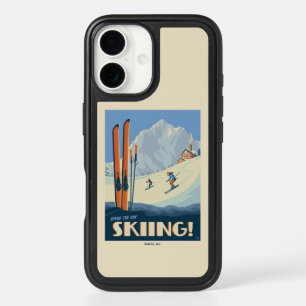 Spend the Day Skiing Vintage iPhone 16 Case