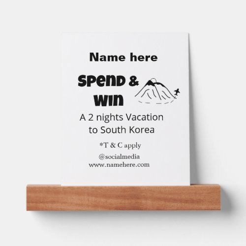 Spend win promotional travel business offer add na picture ledge