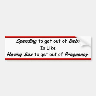 Spending & Debt Bumper Sticker
