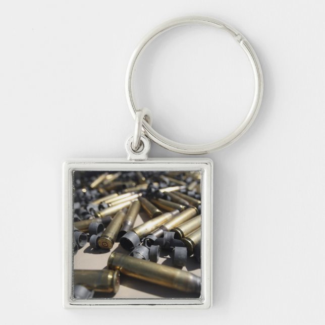 Spent brass and disintegrated links keychain (Front)