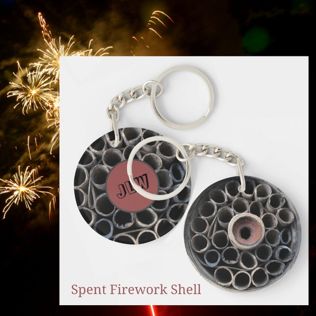 Spent Fireworks Cartridge Pyrotechnic acrylic Keychain (Creator Uploaded)