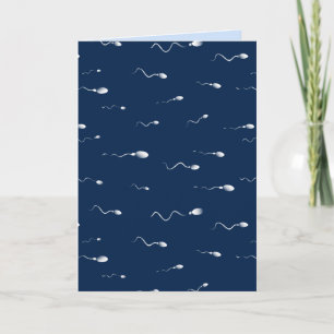 Sperm Funny Fertilization or Vasectomy Card