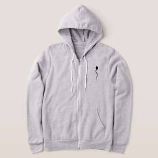 Sperm on my hoodie! Long sleeve zippered Hoodie. Hoodie