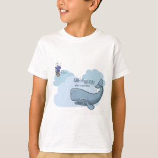 Sperm Whale and Bowl of Petunias T-Shirt