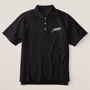 Sperm Whale Embroidered Polo Shirt