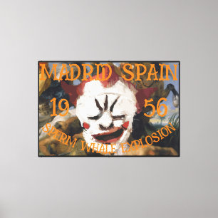 Sperm Whale Explosion MADRID SPAIN1956 Canvas Print