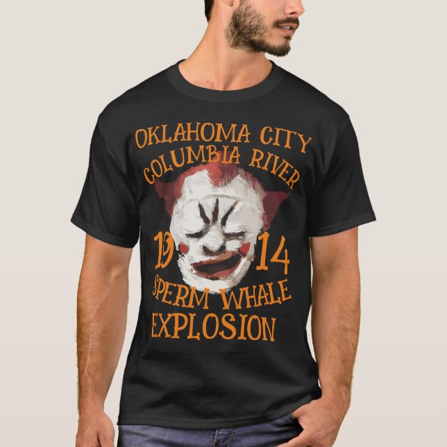 Sperm Whale Explosion OKLAHOMA CITY 1914 2047 T-Shirt (Front)
