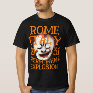 Sperm Whale Explosion ROME ITALY 1931 T-Shirt