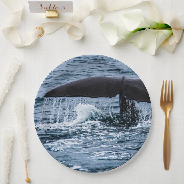 Sperm Whale Paper Plates (Wedding)