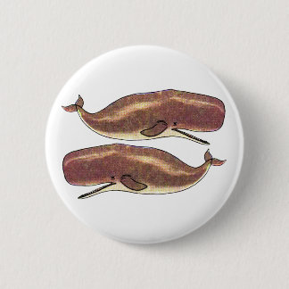 Sperm Whale Pinback Button
