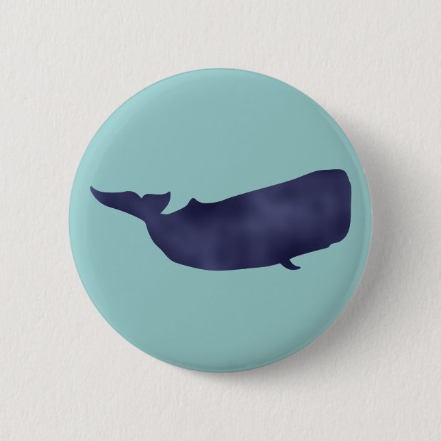 sperm whale pinback button (Front)