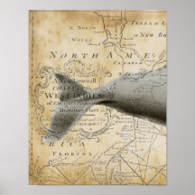 Sperm Whale Vintage Nautical Map Part1