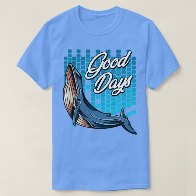Sperm whale whale humpback fish seafood sea gift i T-Shirt (Design Front)