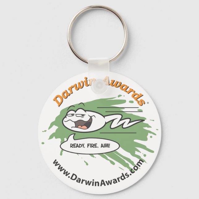 Spermatozoid Keychain: Ready, Fire, Aim! Keychain (Front)