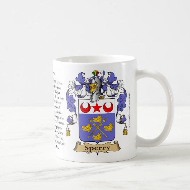 Sperry, the Origin, the Meaning and the Crest Coffee Mug (Right)