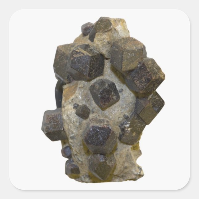 Spessartite in Matrix Square Sticker (Front)