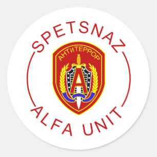 Spetsnaz Alpha Classic Round Sticker