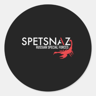 Spetsnaz Russian Special Forces Classic Round Sticker