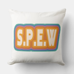 SPEW Society of the Promotion of Elfish Welfare Throw Pillow
