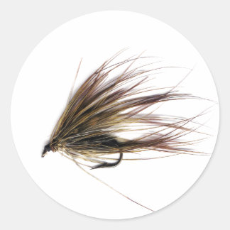 Spey Fly Classic Round Sticker