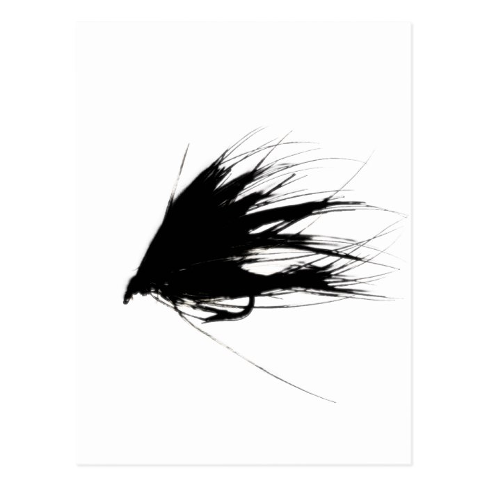Spey Fly Silhouette Post Cards