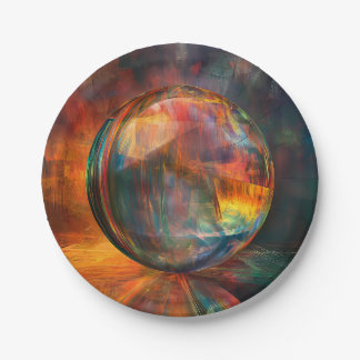 Sphere Illustration Paper Plates