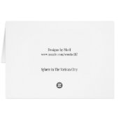 Sphere in The Vatican City Cards (Back Horizontal)