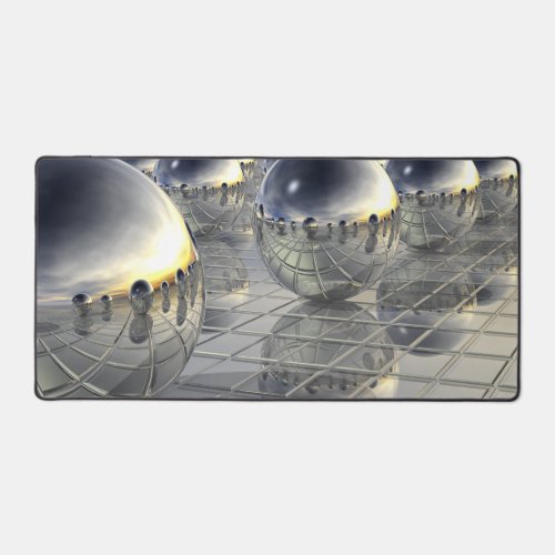 Spheres and Mirrors Desk Mat