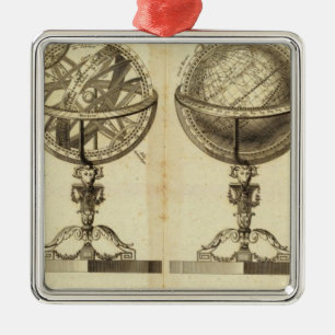 Spheres of the Globe Metal Ornament