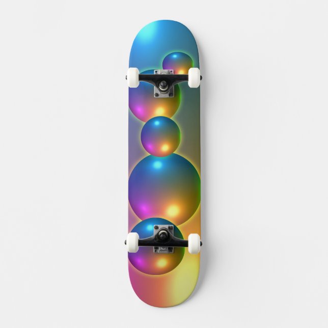 Spheres Shiny Skateboard (Front)