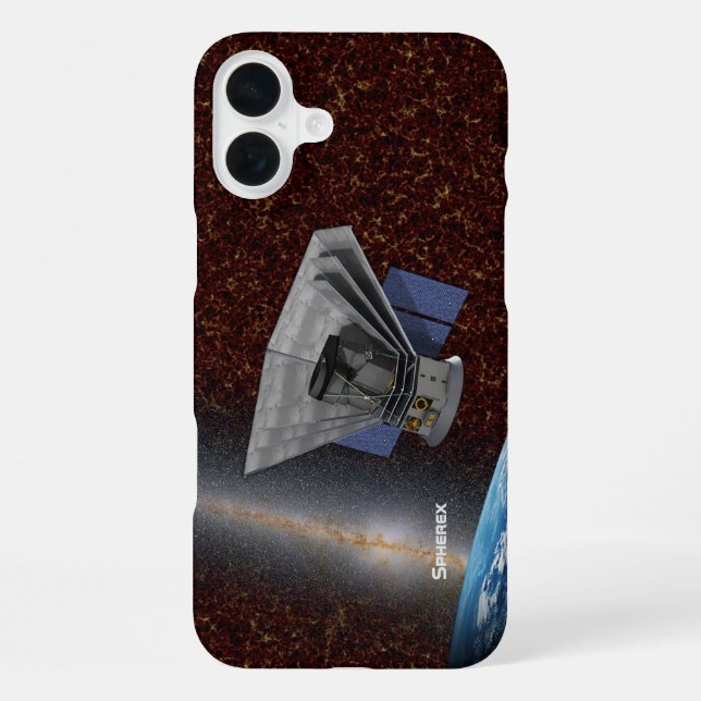 SPHEREx Galaxy Hunter Spacecraft iPhone Case (Back)