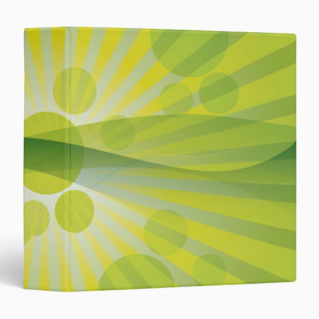 spherical abstract notebook 3 ring binder (Front/Spine)