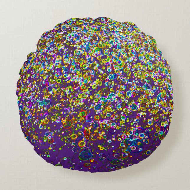 Spheroids Style Organic Design Orbs  Round Pillow (Front)