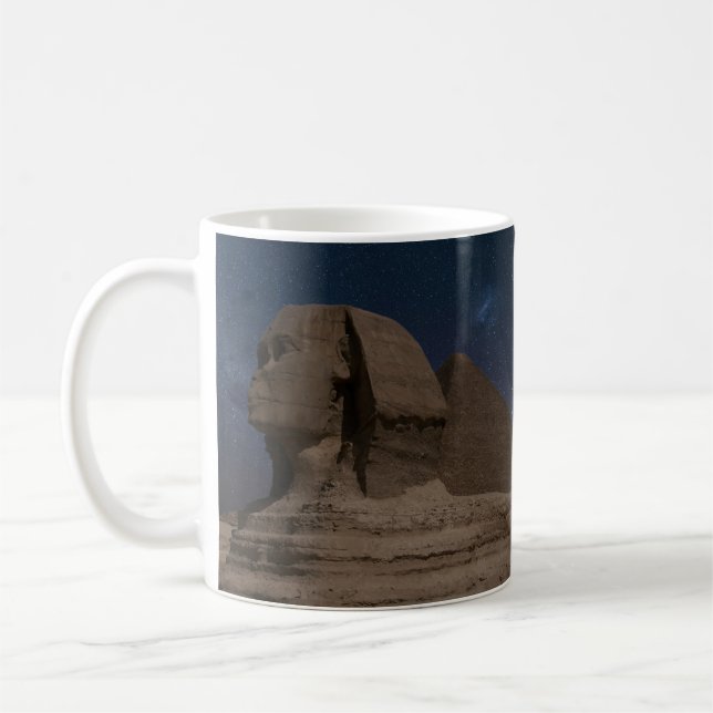 Sphinx Ancient Egypt Giant Statues Ancient History Coffee Mug (Left)